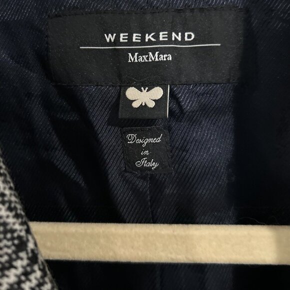 Weekend Max Mara Black and White Double-Breasted Blazer Size M - Picture 7 of 8